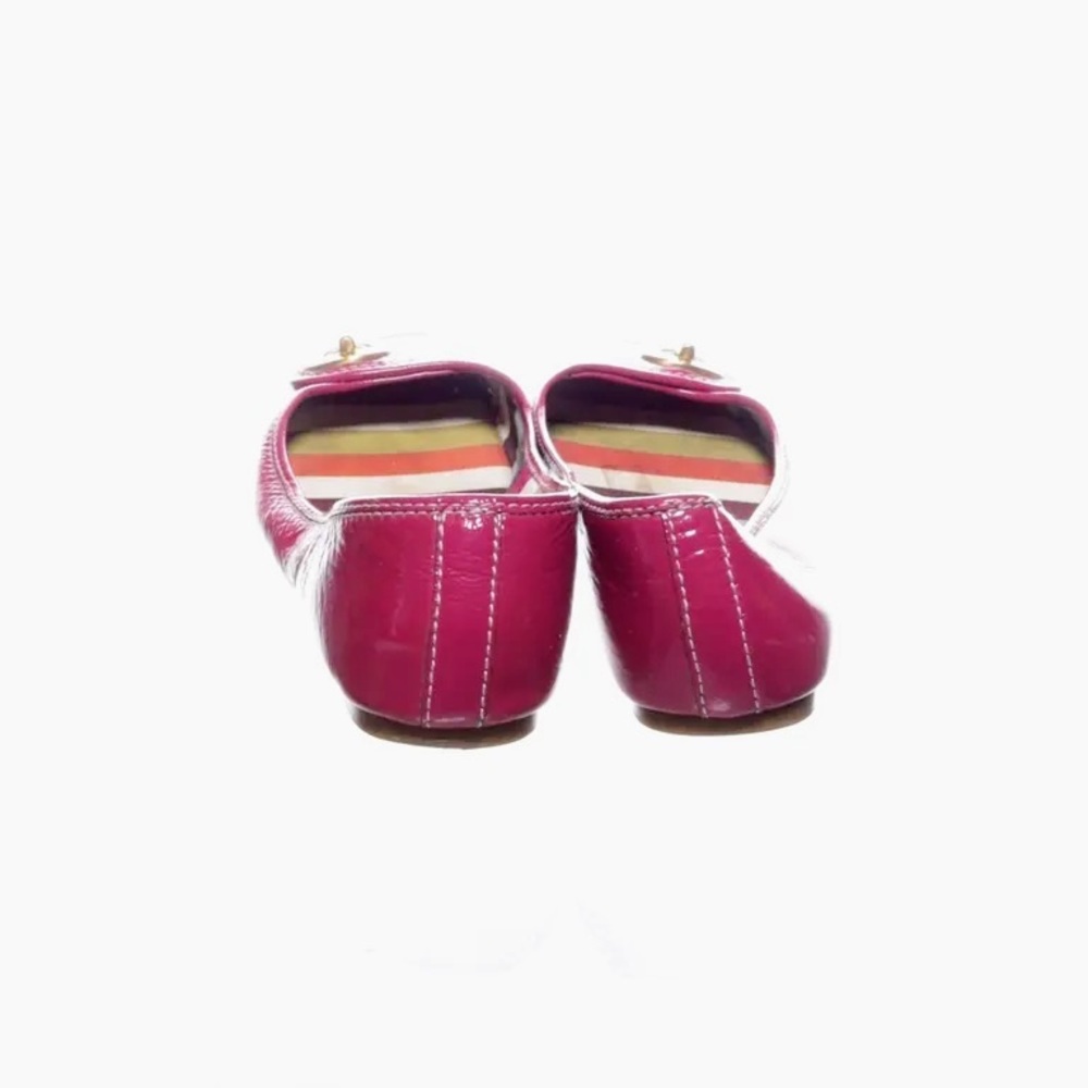 EUC COACH F2370 NOEL MAGENTA TURNLOCK FLATS 🥿 - Picture 6 of 12